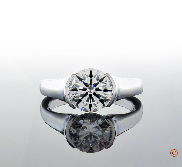 Perfect Symmetry in Dominique's 1.23 ct Brian Gavin Signature H & A