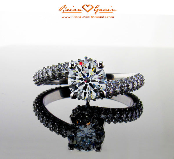 Brian Gavin‘s Custom Diamond Pave Engagement Ring Thrills Singapore Customer...