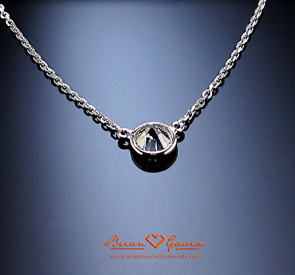 Brian Gavin’s Delicate Hand Crafted Full Bezel Diamond Pendant …