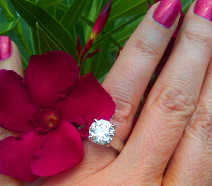 Dalia's Hand Shot with Flower - Top View