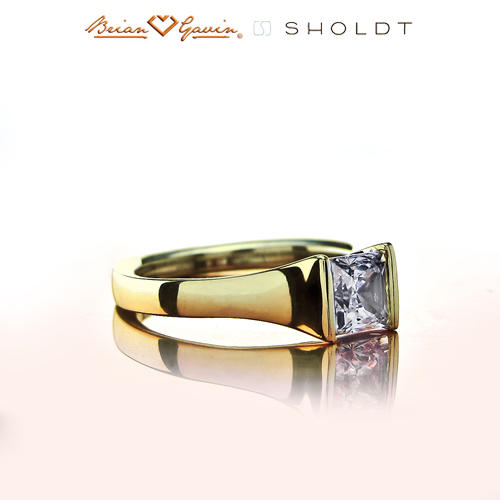 Amazon.com: Glitz Design Three-Stone Princess Cut Diamond Engagement Ring  for women Past Present Future 1.15 carat total weight 14K Rose Gold (Ring  Size 4): Clothing, Shoes & Jewelry