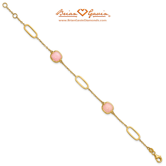 Fancy Pink Opal Bracelet