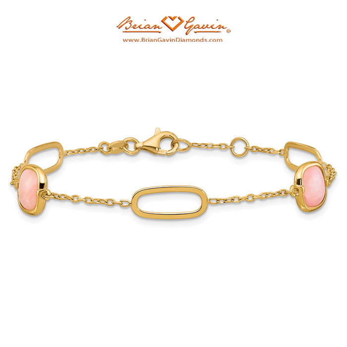 Fancy Pink Opal Bracelet