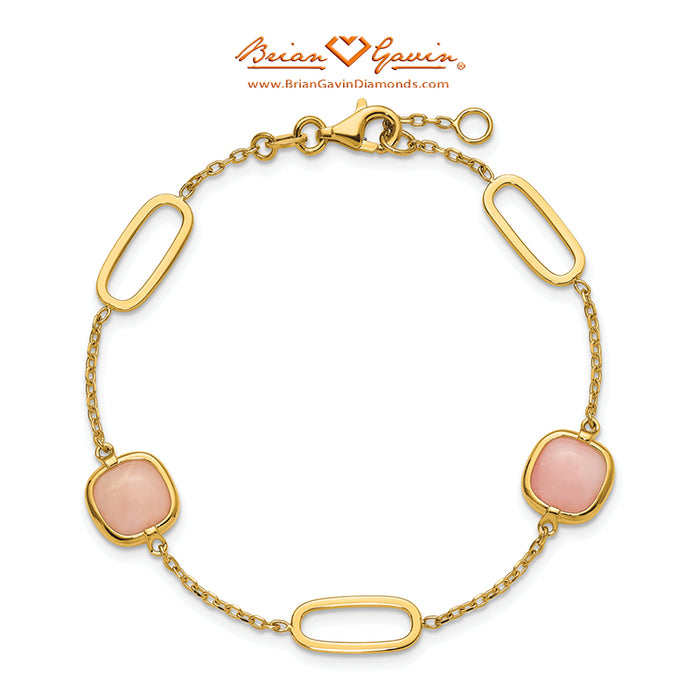 Fancy Pink Opal Bracelet