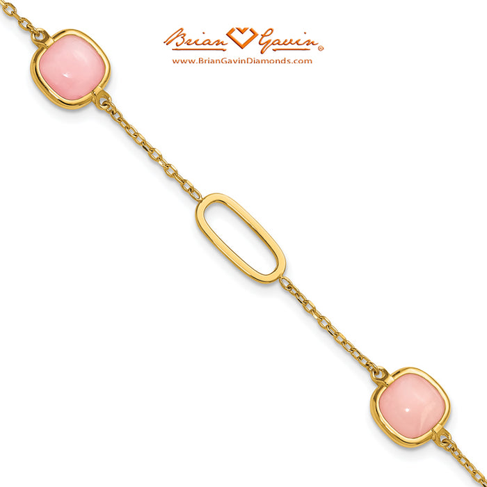 Fancy Pink Opal Bracelet