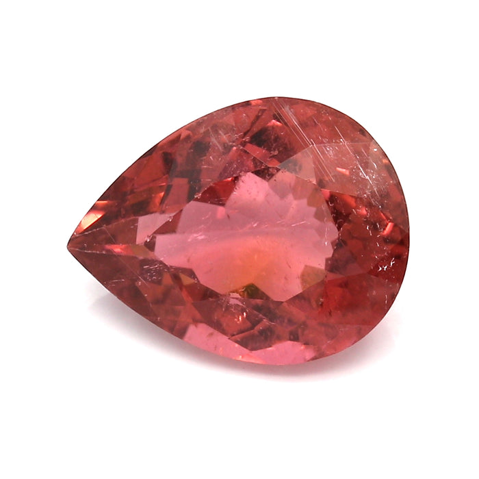 6.96 VI1 Pear-shaped Orangy Pink Tourmaline