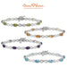 14K White Gold, 14K Yellow Gold, Amethyst, Citrine, Garnet, Peridot, Blue Topaz