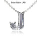 14K White Gold, J