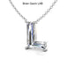 14K White Gold, L