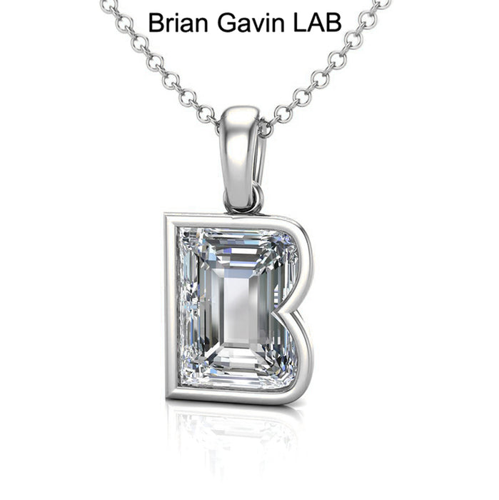 14K White Gold, B