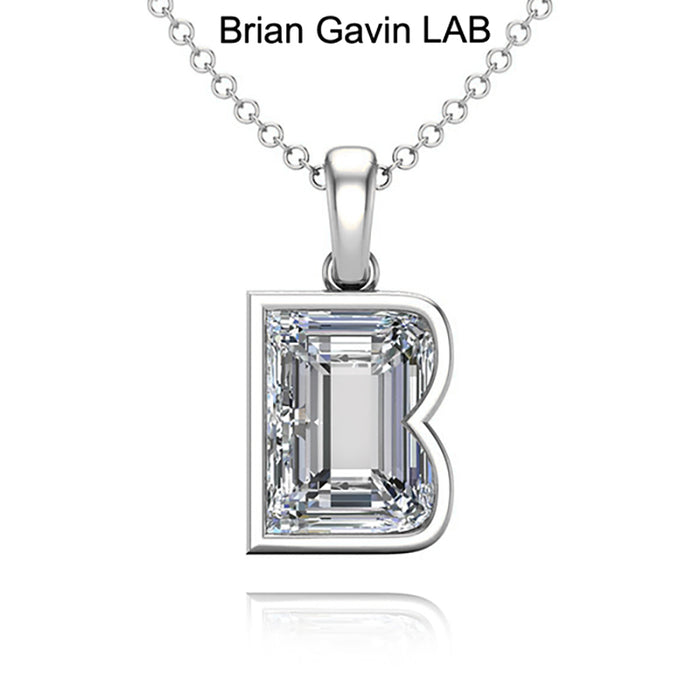 14K White Gold, B