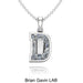 14K White Gold, D