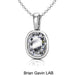 14K White Gold, O