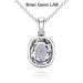 14K White Gold, O