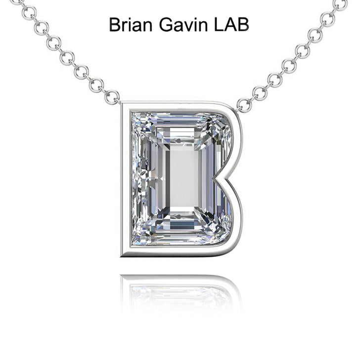 14K White Gold, B