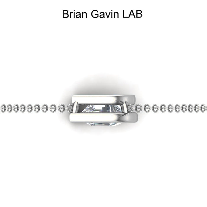 14K White Gold, D