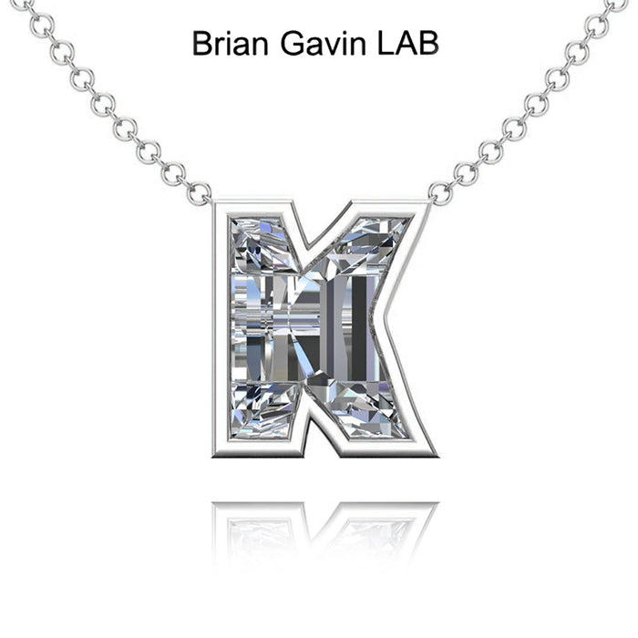 14K White Gold, K