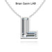 14K White Gold, L