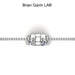 14K White Gold, B