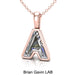 14K Rose Gold, A