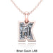 14K Rose Gold, K