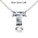 14K White Gold, T