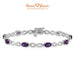 14K White Gold, Amethyst