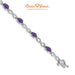 14K White Gold, Amethyst