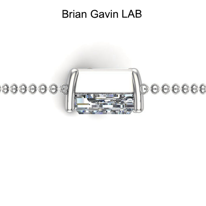 14K White Gold, P