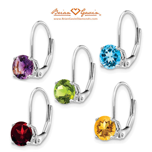 14K White Gold, 14K Yellow Gold, Amethyst, Cirtine, Garnet, Peridot, Blue Topaz