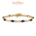 14K Yellow Gold, Amethyst