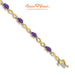 14K Yellow Gold, Amethyst