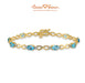 14K Yellow Gold, Blue Topaz