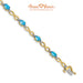 14K Yellow Gold, Blue Topaz