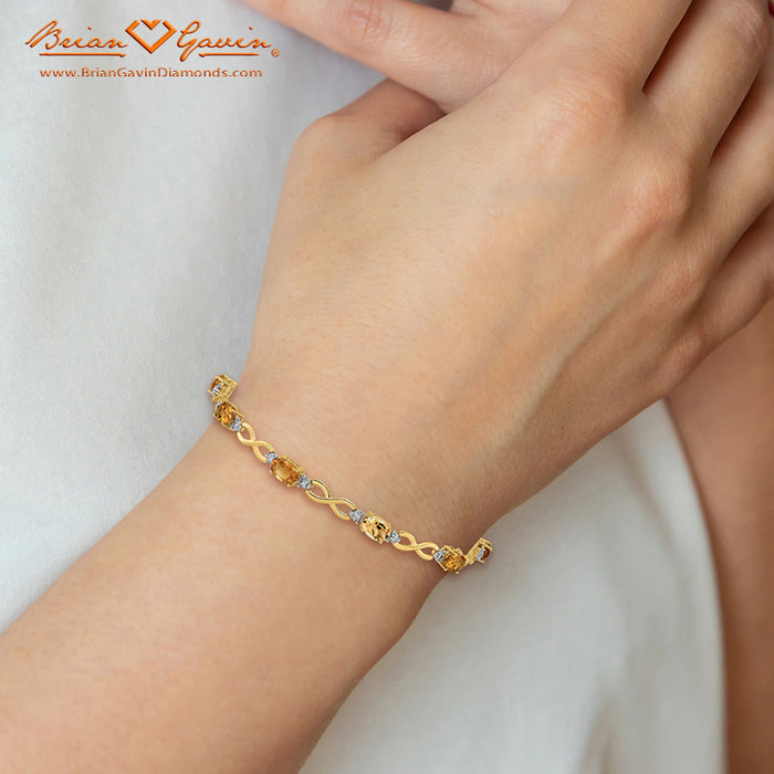 14K Yellow Gold, Citrine