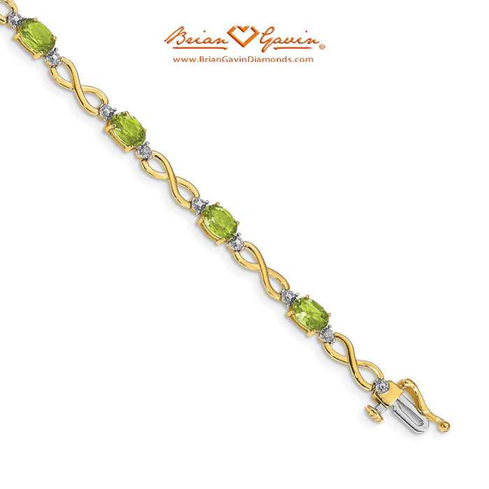 14K Yellow Gold, Peridot