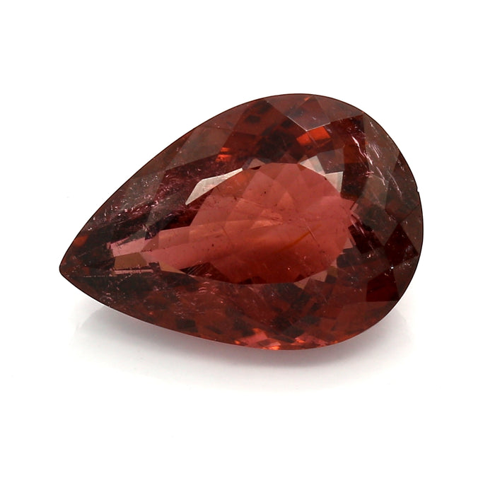 8.83 VI2 Pear-shaped Pinkish Orange Tourmaline