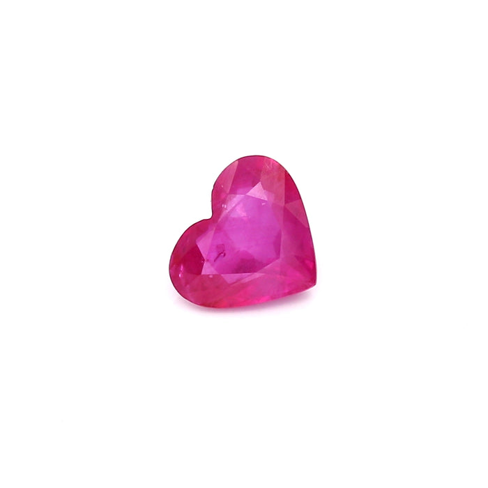 1.12 VI2 Heart-shaped Pinkish Red Ruby