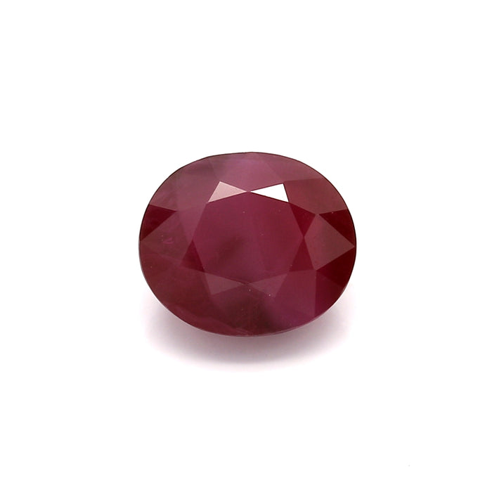 3.97 I2 Oval Purplish Red Ruby