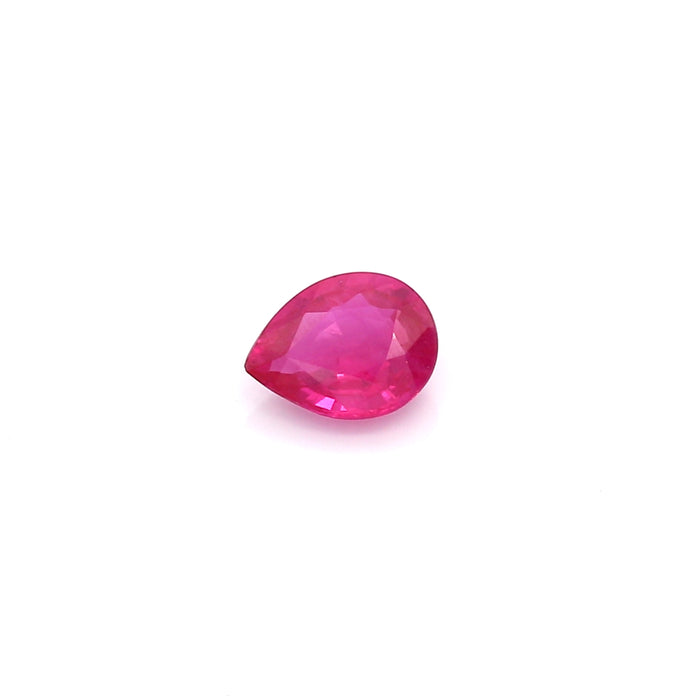 0.65 VI1 Pear-shaped Pinkish Red Ruby