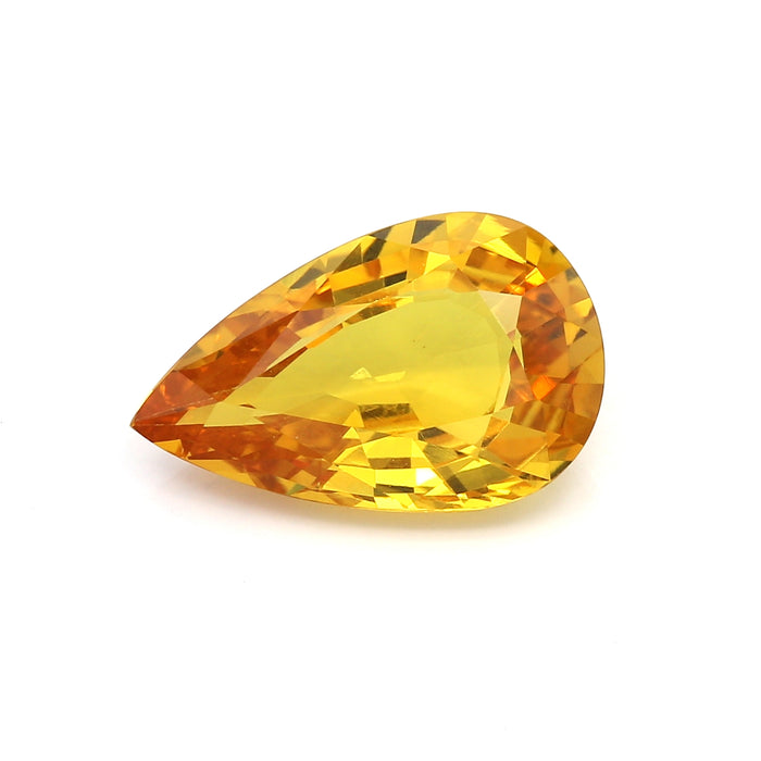 6.8 VI1 Pear-shaped Orangy Yellow Fancy sapphire