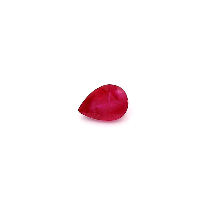 0.45 VI2 Pear-shaped Pinkish Red Ruby