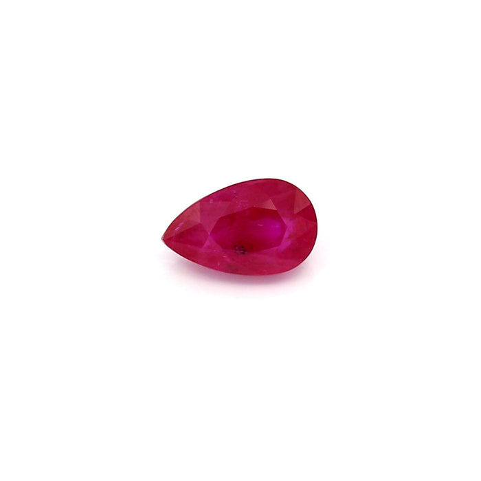 0.83 VI2 Pear-shaped Pinkish Red Ruby