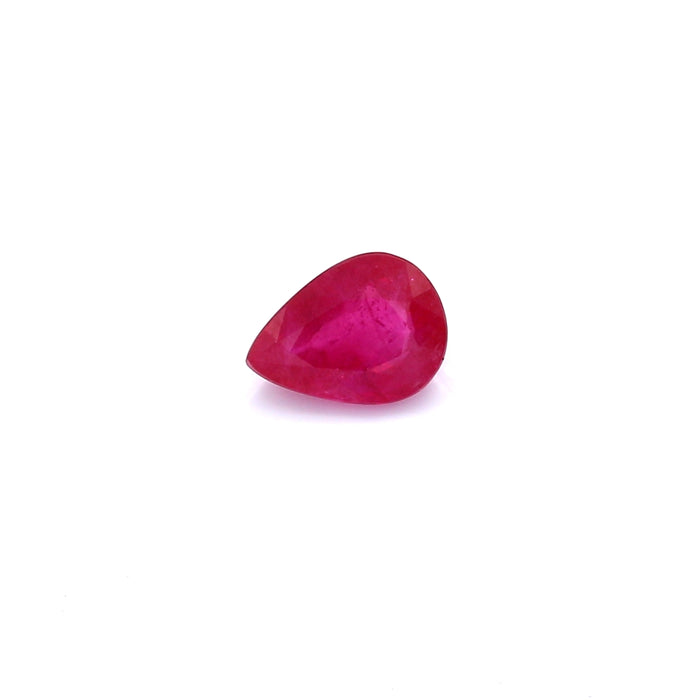 0.63 VI2 Pear-shaped Pinkish Red Ruby