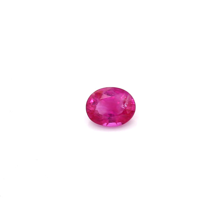 0.38 VI2 Oval Pinkish Red Ruby