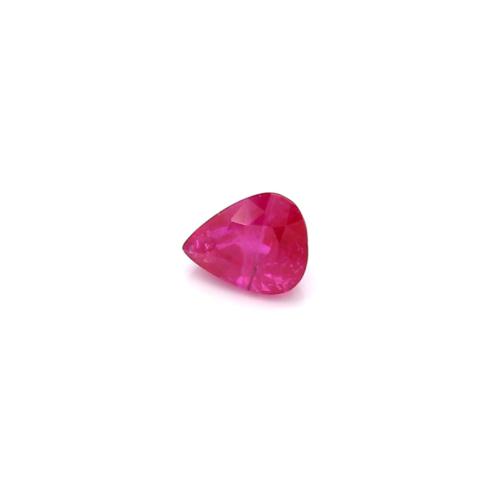 0.78 VI2 Pear-shaped Pinkish Red Ruby