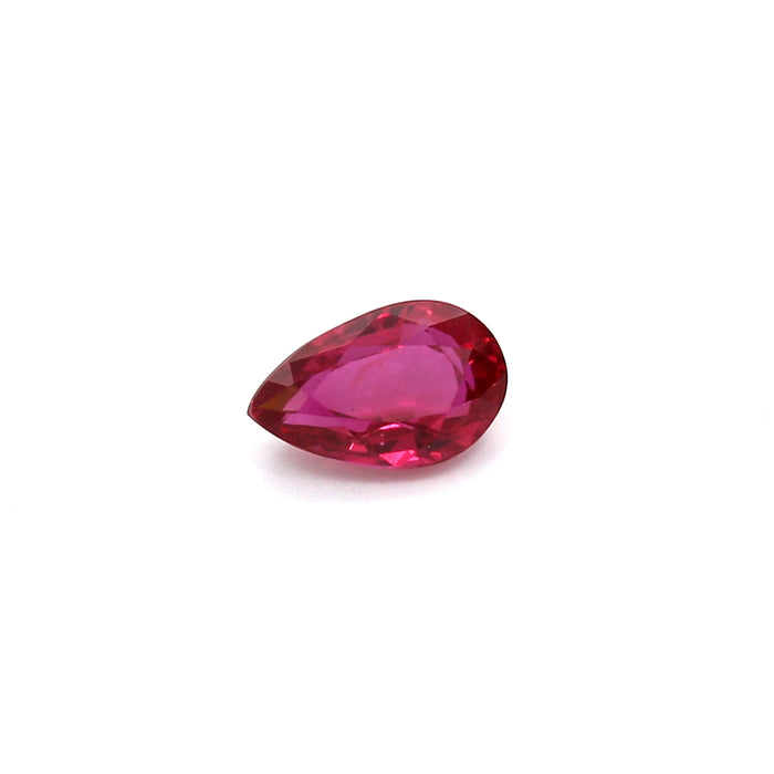 0.95 VI1 Pear-shaped Pinkish Red Ruby