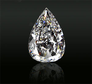 2 carat pear shaped loose diamond